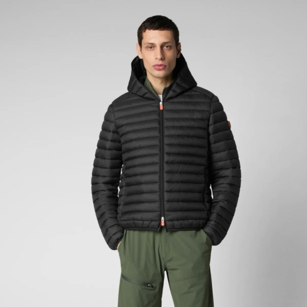 Save The Duck Men’s Animal Free Hooded Puffer Jacket